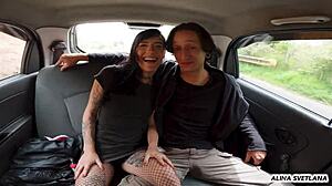 Hey, my first porn scene, fucking a big dick in the car, so tight and wet! 😍🚗