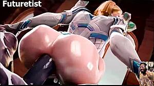 Kiriko Deepthroats While Emma Gets Anal