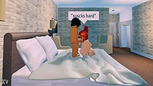 Bacon girl takes big cock