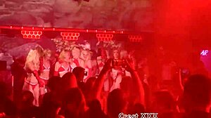 Pornstars Rip Clothes and Dance in Thongs, Feeling the Heat of the Stage