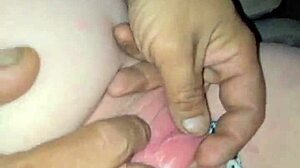 Outdoor pillow play with big ass, pussy, and tits in car 😜