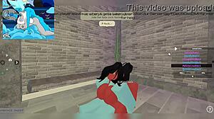 demon fucks huge futa cock in intense encounter