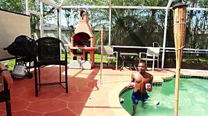 Ebony Redheads Bent Over Sucking Monster Cocks in Florida