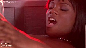 i'm seein' interracial lesbian strippers cindy and ana rippin' their clothes off in a hot striptease