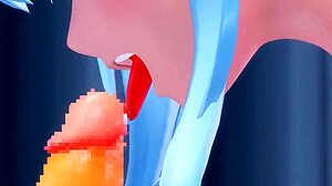 She Shows Sex and Blowjob in 3D