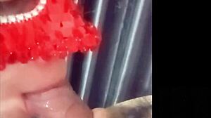 Best blowjob ever, cum in mouth from Nong New's intense deepthroat session on this cute skinny Asian teen amateur