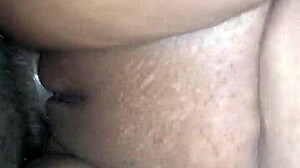Brunette's wet pussy takes on a massive cock