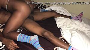 Ebony MILF Screams in Pleasure with Neighbor's Big Black Dick!