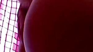 Her gaping backside exposed while pregnant in wild amateur display