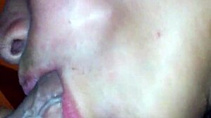 teen gives blowjob but doesn't like it in homemade latina scene