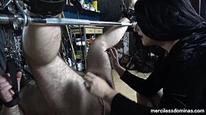 gorgeous domina jemma uses toy for cbt in british femdom session