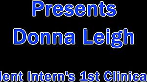 Dr. Tampa Examines Shaved Tattooed Student with Gloves