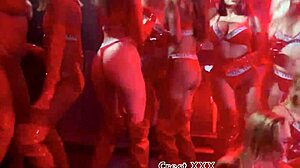Pornstars Rip Clothes and Dance in Thongs, Feeling the Heat of the Stage