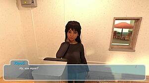 complete gameplay of horny cartoon slut with big tits getting naked in happy summer rework 😏