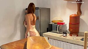 Athletic Redhead Filled by Stepson While Husband Out