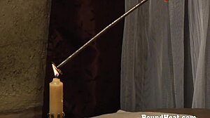 Tied Slave Punished By Lesbian Madame
