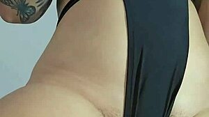 Shoving Dildo in Ass to Prepare for Husband's Intense Fucking