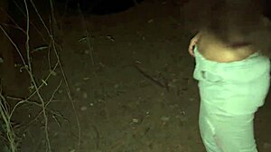 Padosan Lured to Jungle for Intense Brunette Blonde Friend Fucking in Nature with Big Ass Panties