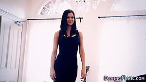 Do you want to see classy beauties in stockings and heels swap jizz in glamour threesome?