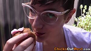 hey, wanna watch this amateur australian slut rub her hairy big tits pussy outdoors?