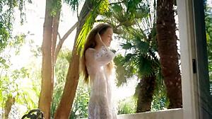 Cute Petite 18+ Hairy Bush Hottie Gets Passionate Wet Pussy Sex