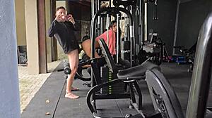 Hot Brunette Kel Macettare Fucked In Gym Condo