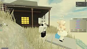 Blonde Woman In New Zealand Bent Over