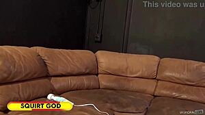 Summer Rae's Petite Body Bucking in Bedroom Scene with Dan.