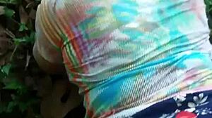 my latina wife with big ass got fucked in the woods