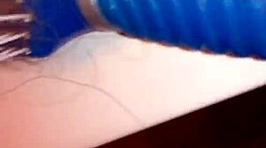 Solo male masturbation session with intense cock stroking and close-up details in a private setting.