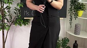 Sexual wellness - BDSM with curvy mature solo ass play