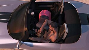 Franklin intensely fucks hooker in car during GTA 5 mission
