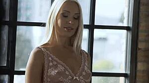 Beauty babe in lingerie waits for you, horny and nasty