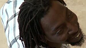 Hey, blonde stepdaughter craves those long black cocks up close