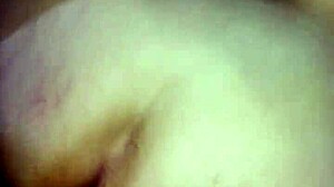 Look at this beautiful babygirl with big ass getting sloppy blowjob fucked by friend