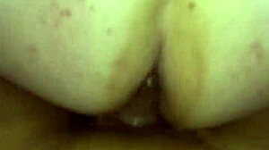 Look at this beautiful babygirl with big ass getting sloppy blowjob fucked by friend