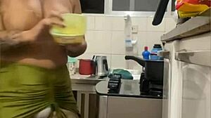 why are you flashing that swollen pussy in the kitchen live?