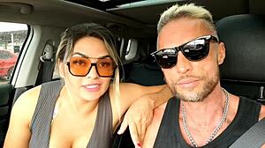 Fucked hotties ass outdoors on road