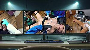 Dr. Tampa conducts Tampa University entrance physical on Adrianna Fox