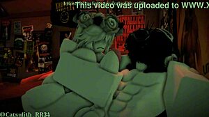 relaxing fun in room during sunset