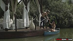 Cute Girlfriend in Lingerie Teases with Sexy Small Tits and Pussy