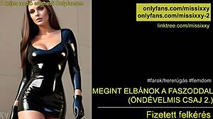 Again, jerk off with your dick - hungarian femdom audio.