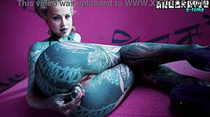 solo anal fisting - toys and plugs for tattoo girl - asshole stretching