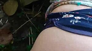 my latina wife with big ass got fucked in the woods