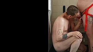 Suggestive Pegging Boyfriend's Ass in Kitchen, Public Cornfield, and Bathroom with Ass to Mouth
