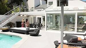 lesbians explore rimming and gaping in bdsm lezdom strapon kinky anal assfucking