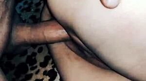 Does this beautiful wife look hot in fishnet stockings for anal?