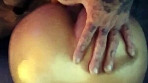 This couple tries a monster cock for the first time in sheer lingerie 😍