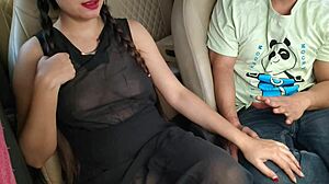 desi girlfriend's risky car sex turns into monster cock cumshot frenzy with dirty anal quickie!!