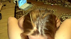 Hot teen gags on deepthroat facefuck from male dom!